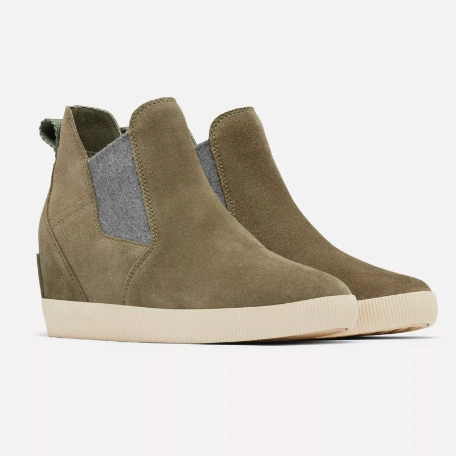 Sorel Women’s Out N About Slip-On Wedge Bootie Stone Green/Bleached Ceramic 4 Sorel Women’s Out N About Slip-On Wedge Bootie Stone Green/Bleached Ceramic - Image 2