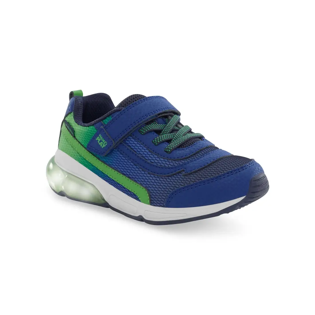 Stride Rite Kid’s Light-Up Surge Bounce Sneaker Navy/Green 3 Stride Rite Kid’s Light-Up Surge Bounce Sneaker Navy/Green