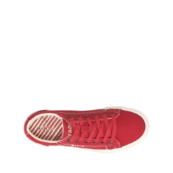 Taos Women’s Plim Soul Sneaker Red -Lauries Shoes Store Taos Womens Plim Soul Sneaker Red