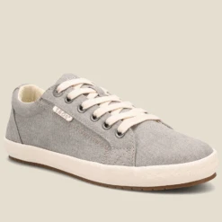 Taos Women’s Star Sneaker Grey Wash Canvas