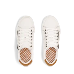 Taos Women’s Z Soul Sneaker White/Golden Tan -Lauries Shoes Store Taos Womens Z Soul Sneaker WhiteGolden Tan 3