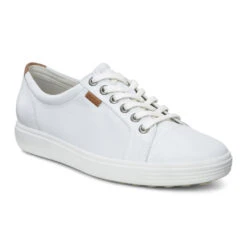ECCO Women’s Soft 7 Sneaker White Leather